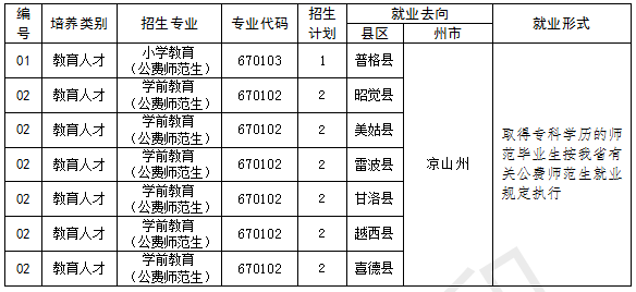 川北幼兒師范高等專科學(xué)校2020年“9+3”高職單招免費(fèi)定向培養(yǎng)計(jì)劃招生章程