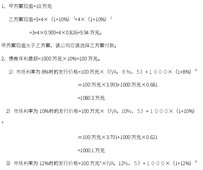 2020年自考00067財(cái)務(wù)管理學(xué)考前密押試卷及答案（下）