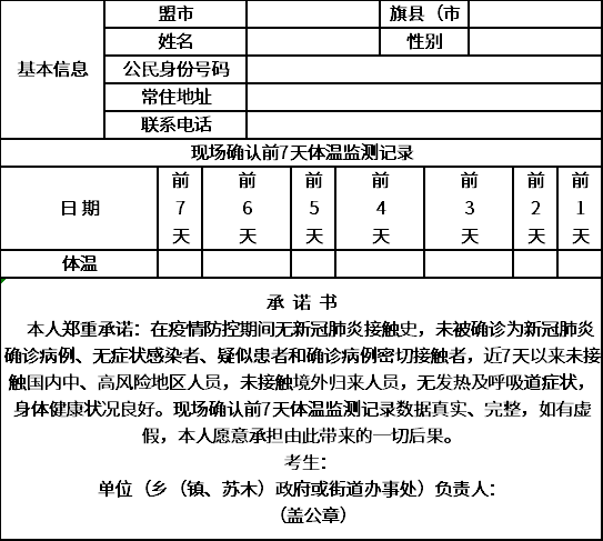 2020年内蒙古自治区成人高校招生全国统一考试.png