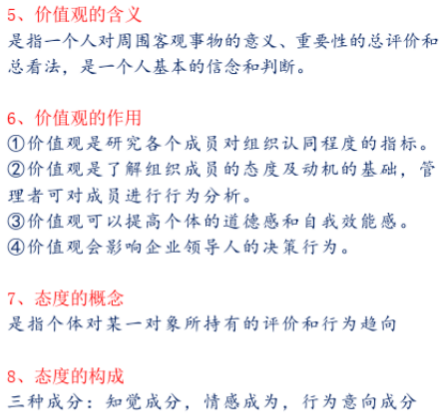 自考组织行为学各章节重难点及考点分析之第2章