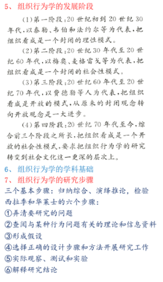 自考组织行为学各章节重难点及考点分析之绪论