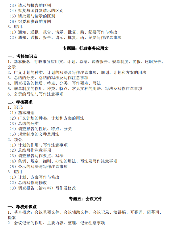 2021年廣東培正學(xué)院專升本應(yīng)用文寫作科目考試大綱