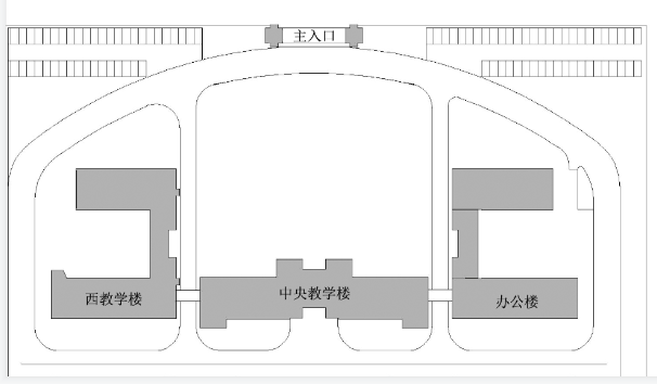 唐山学院大学西道校区南院考场楼示意图