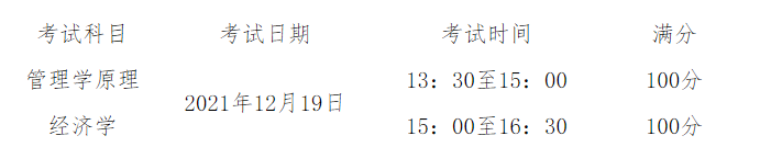 2021天津財(cái)經(jīng)大學(xué)珠江學(xué)院專升本管理專業(yè)考試科目及考試時(shí)間