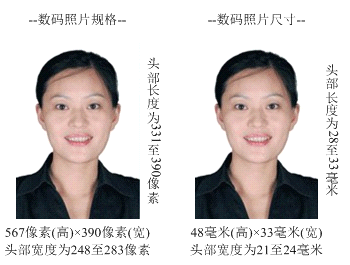南昌大学成人高等教育学士学位外语水平考试 上传电子照片标准