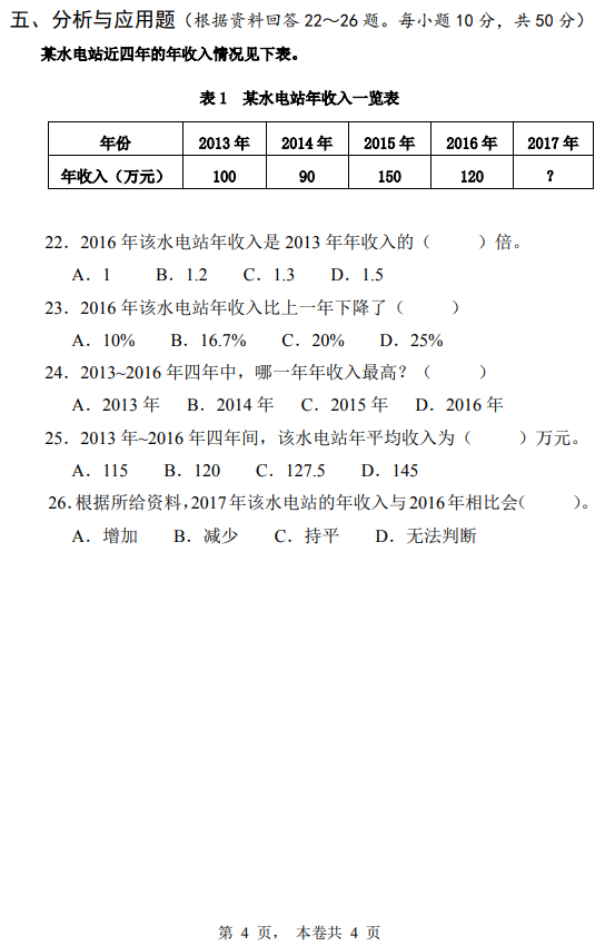 2018年黃河水利職業(yè)技術(shù)學(xué)院高職單招高中理工類職業(yè)適應(yīng)性測試真題