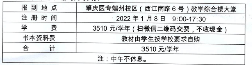 广州医科大学(肇庆医专教学点)2022级成教新生缴费标准.png