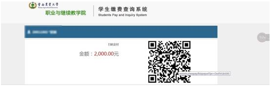 云南农业大学成人高考学生线上缴纳学费流程3.png