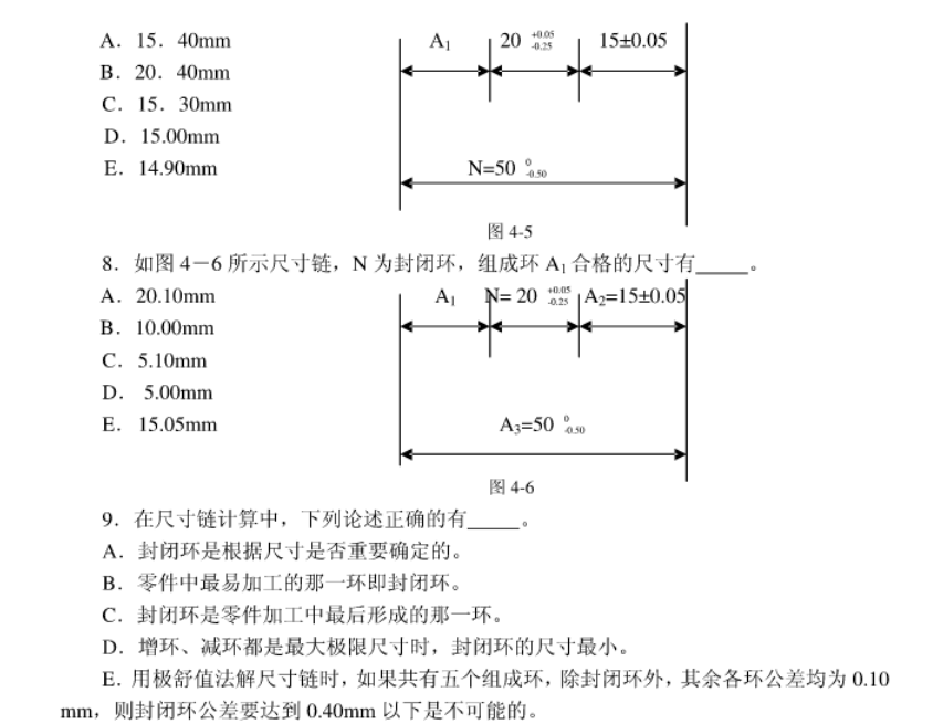 2022年遼寧專(zhuān)升本機(jī)械專(zhuān)業(yè)互換性與技術(shù)測(cè)量尺寸鏈模擬習(xí)題