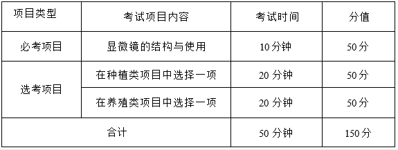 考試項(xiàng)目