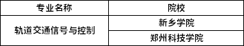 2022年河南專(zhuān)升本軌道交通信號(hào)與控制專(zhuān)業(yè)招生院校