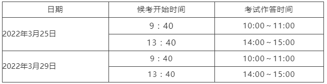 模拟测试时间