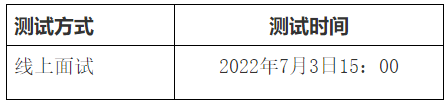 測試方式、時間